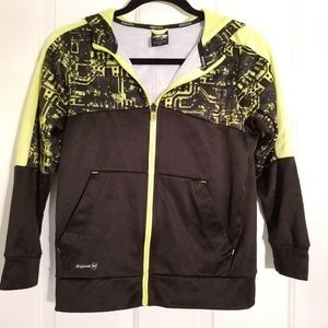 Russell Brand Black Neon Windbreaker Sz XL